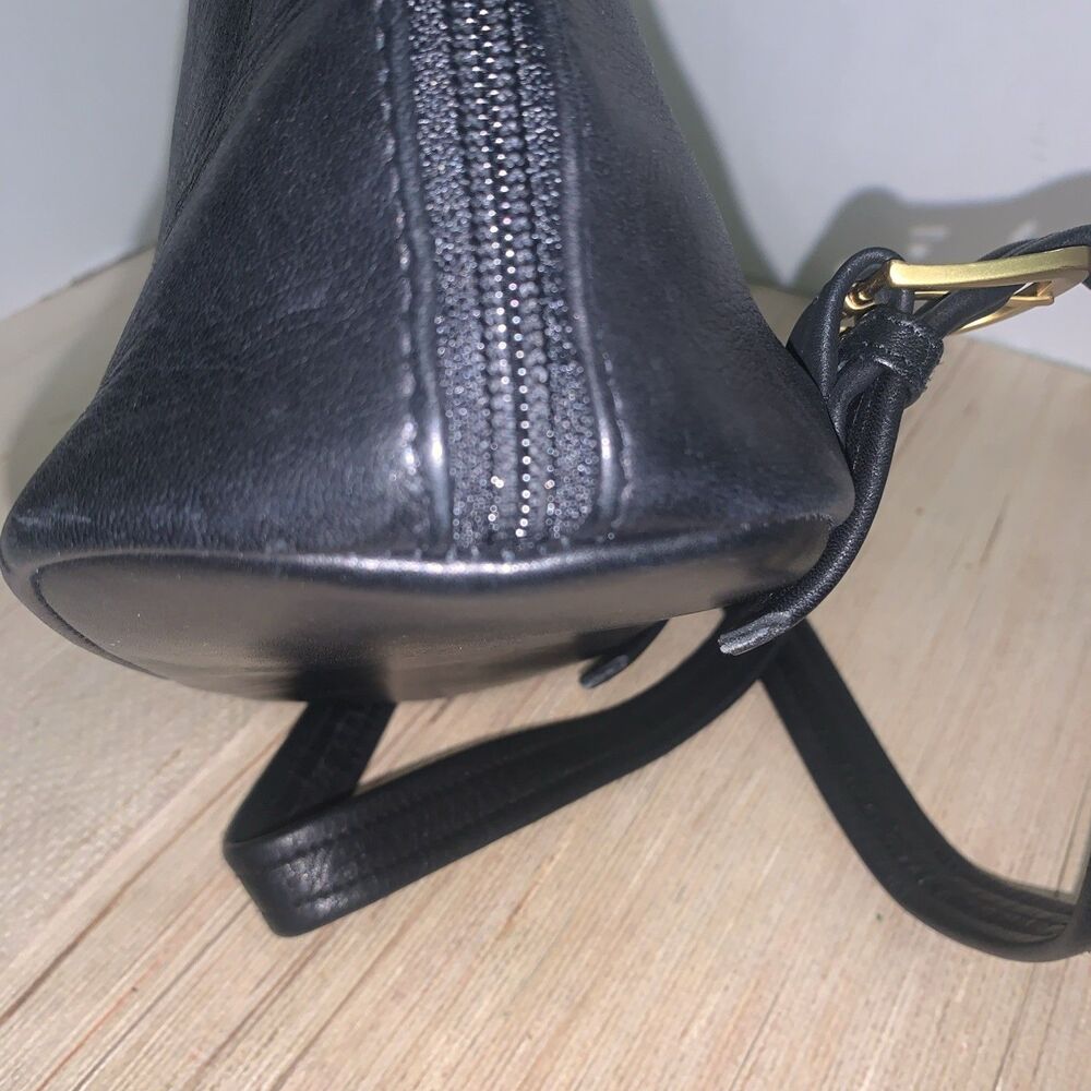Tignanello Soft Black Vintage Leather Backpack Boho Academia Adjustable Soft Y2K - Picture 16 of 16